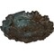 Ekena Millwork Plymouth Ceiling Medallion (Fits Canopies up to 1 5/8"), 16 3/4"OD x 1 3/8"P, Bronze Blue Patina CM16PLBBS - alternate 2